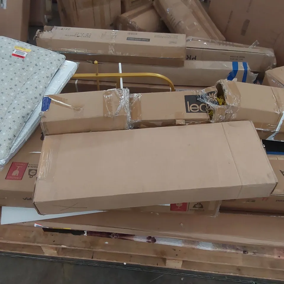 PALLET CONTAINING ASSORTED CONSUMER PRODUCTS/FURNITURE PARTS ECT