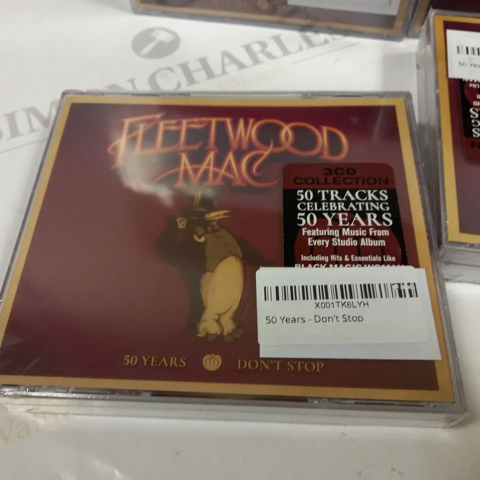 LOT OF 6 SEALED FLEETWOOD MAC 50 YEARS DON'T STOP 3-CD COLLECTIONS