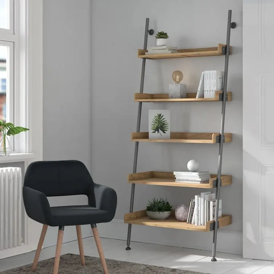 BOXED SIMEON LADDER BOOKCASE (1 BOX, INCOMPLETE)