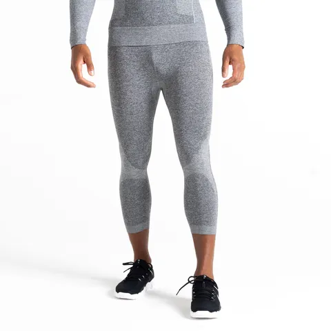 BRAND NEW REGATTA DARE 2B MEN'S IN THE ZONE BASE LAYER 3/4 LEGGINGS | CHARCOAL GREY MARL SIZE UK MEDIUM