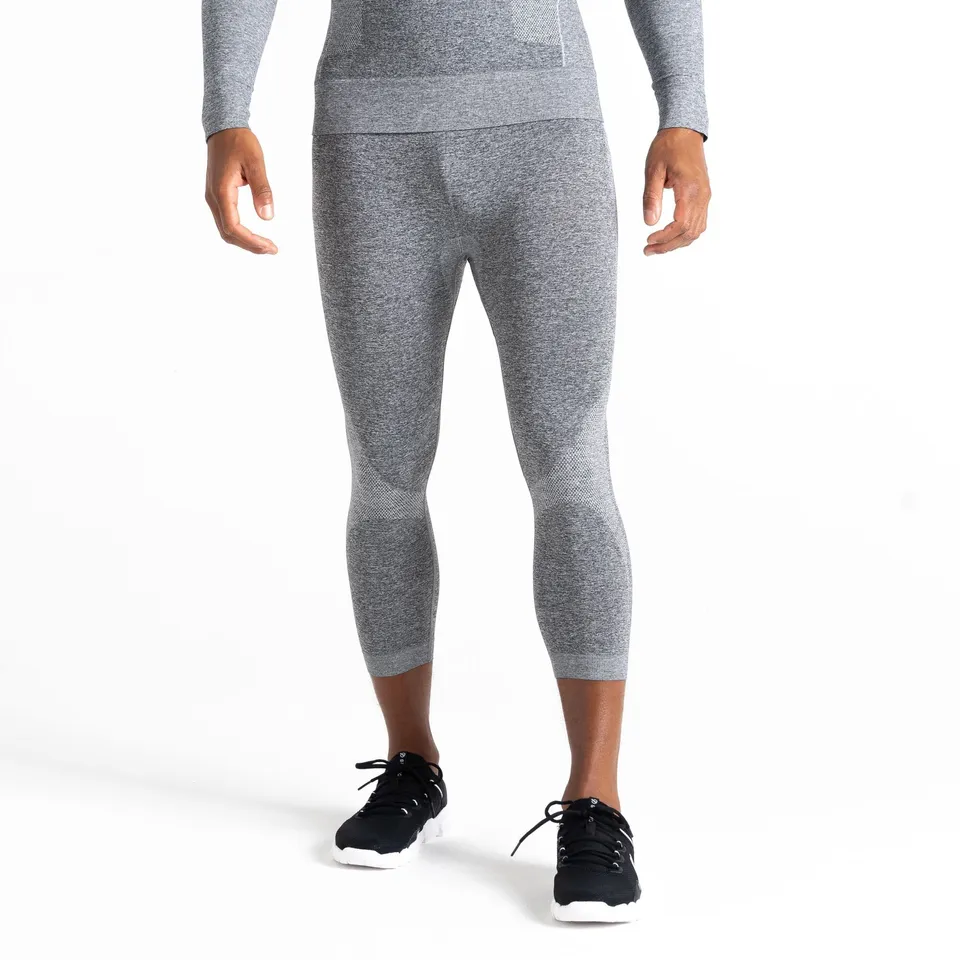BRAND NEW REGATTA DARE 2B MEN'S IN THE ZONE BASE LAYER 3/4 LEGGINGS | CHARCOAL GREY MARL SIZE UK MEDIUM