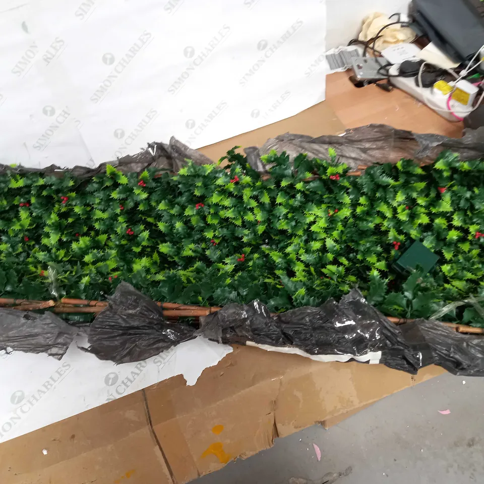 GARDEN REFLECTIONS PRE-LIT HOLLY TRELLIS - COLLECTION ONLY