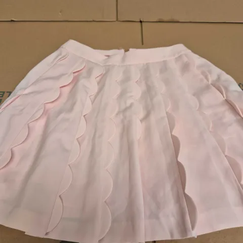 TED BAKER LONDON PINK SKIRT WITH SCALLOPED OVERLAY β UK SIZE 2
