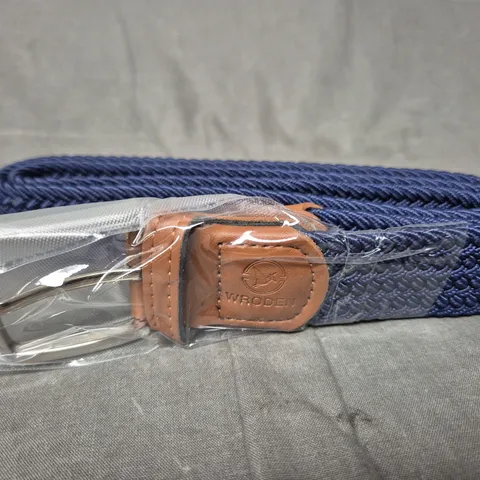 WRODEN NAVY WOVEN BELT - 105CM
