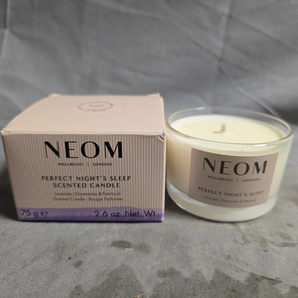 NEOM PERFECT NIGHT'S SLEEP SCENTED CANDLE – 75G (BOXED)
