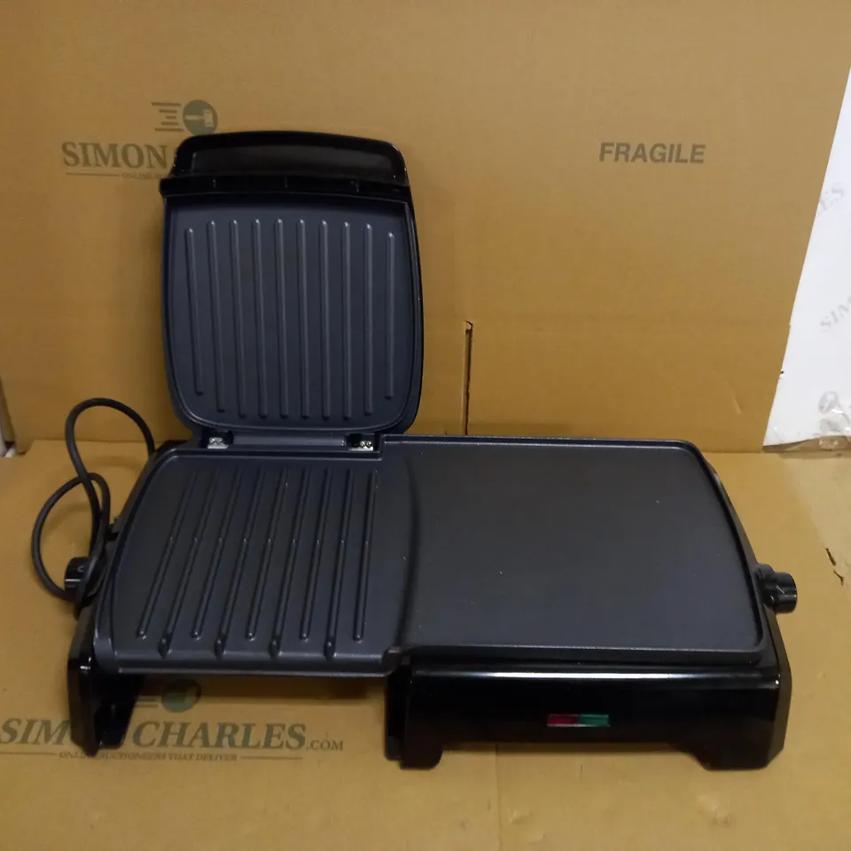 GEORGE FOREMAN FAT REDUCING GRILL & GRIDDLE - LARGE