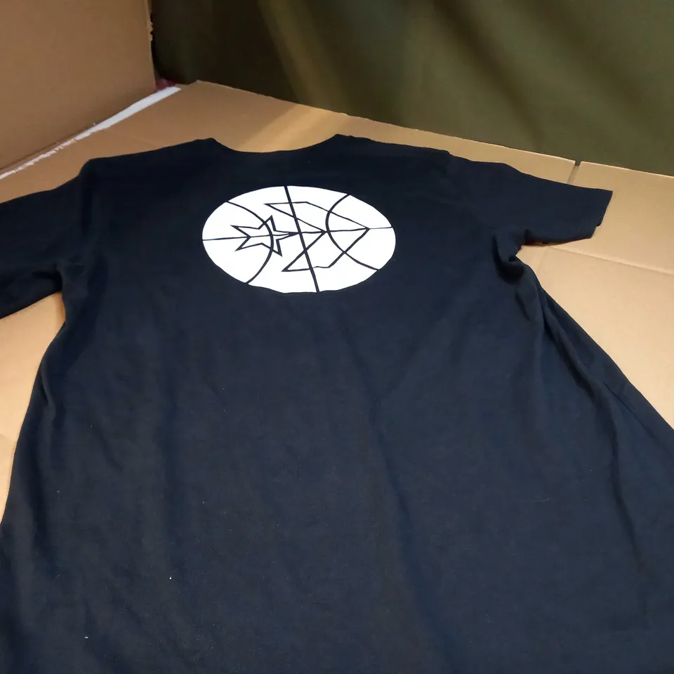 CONVERSE BLACK/LOGO CREW NECK TEE - LARGE