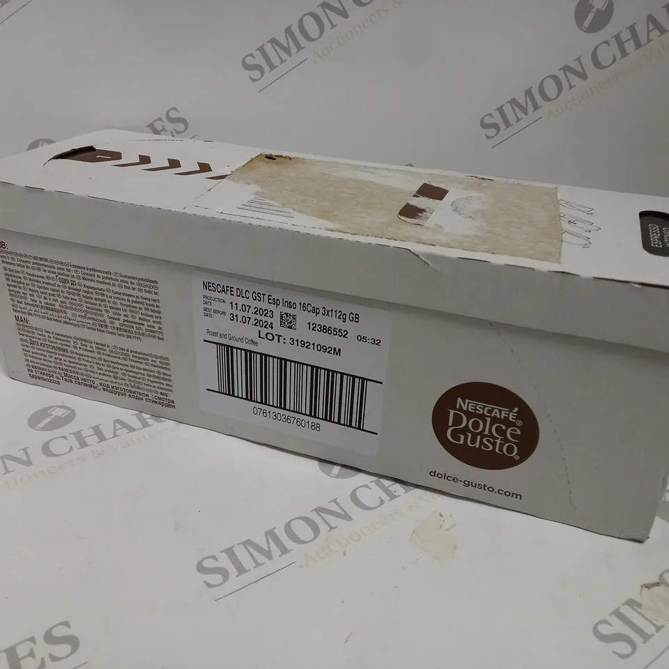BOXED NESCAFE DOLCE GUSTO ESPRESSO INTENSO CAPSULES - 3 X 112G