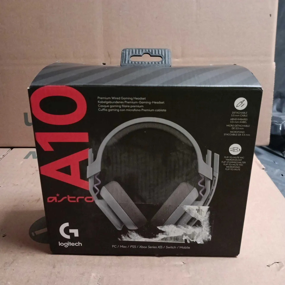 ASTRO A10 GAMING HEADSET – WIRED (DETACHABLE MICROPHONE) 