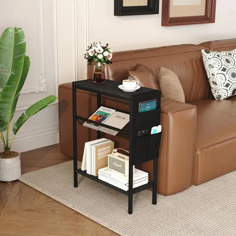 BOXED ALKET SIDE TABLE WITH STORAGE (1 BOX)