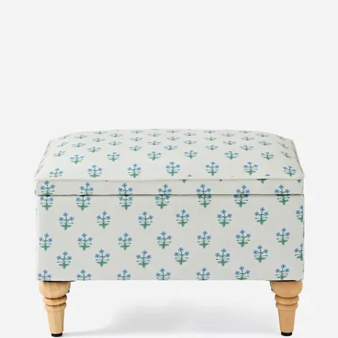 NAOMI FLORAL FOOTSTOOL  