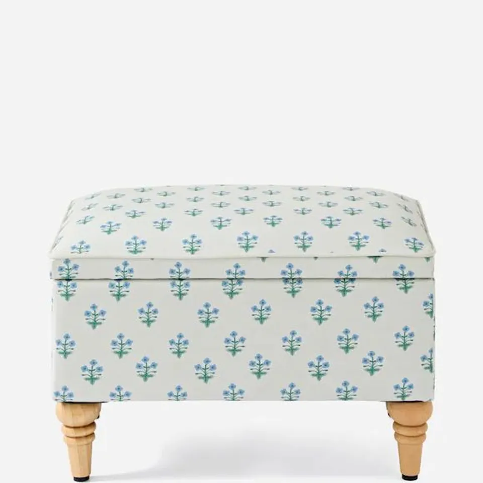 NAOMI FLORAL FOOTSTOOL