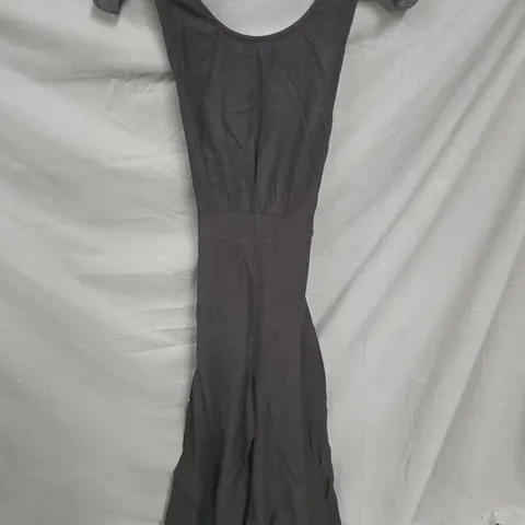 NOBODY'S CHILD EMMELINE JUMPSUIT IN LINEN BLACK SIZE 6