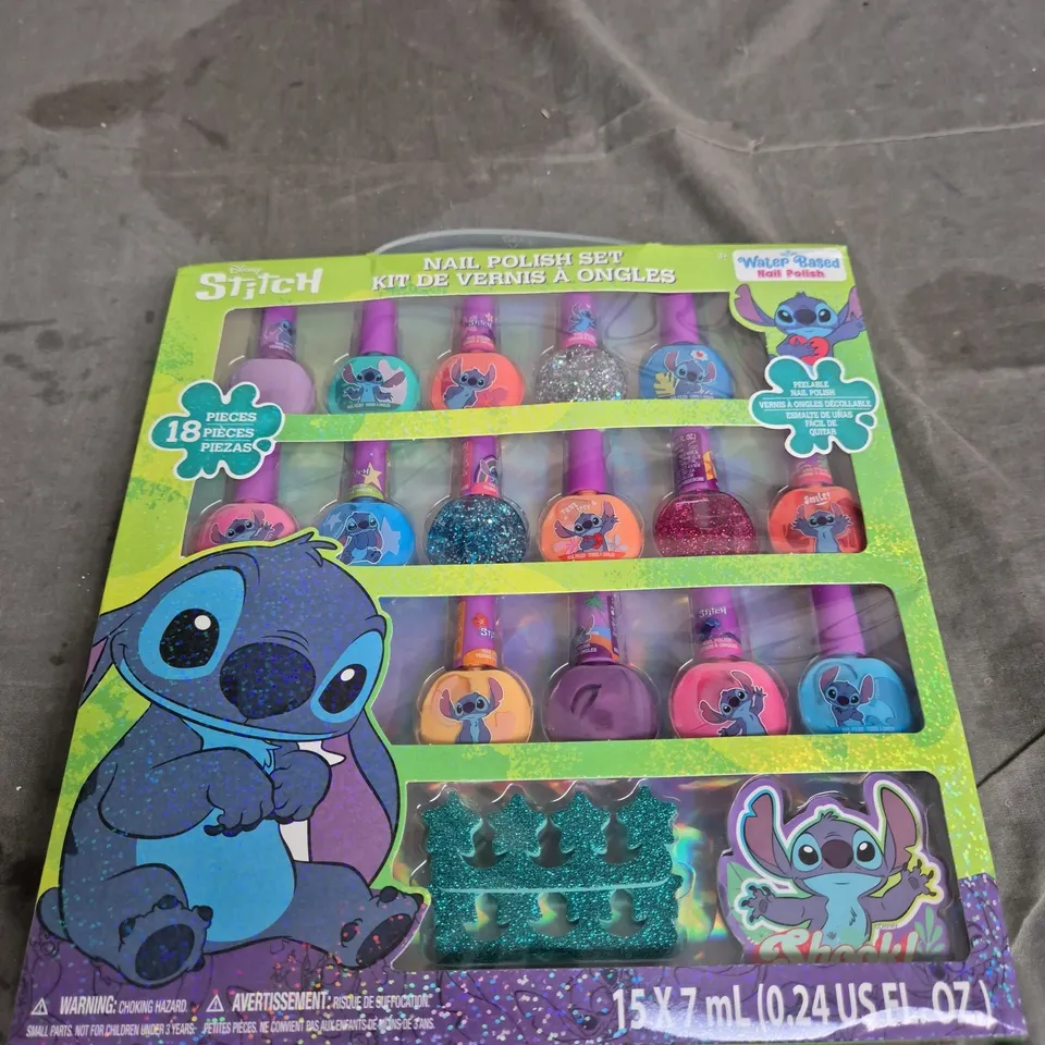 DISNEY STITCH 18 PIECE NAIL POLISH SET
