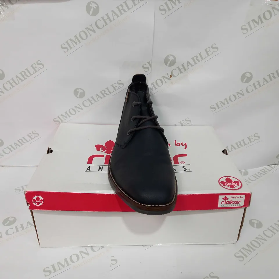 RIEKER MEN'S LACE-UP ANKLE BOOTS IN BLUE - EU 44