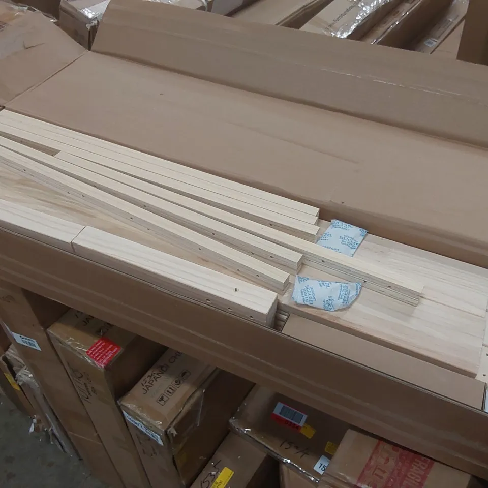 BOXED BED FRAME SOLID WOOD - SIZE UNSPECIFIED