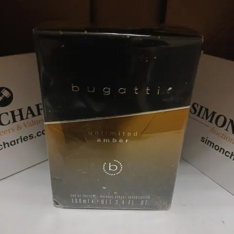 BOXED AND SEALED BUGATTI UNLIMITED AMBER EAU DE TOILETTE 100ML