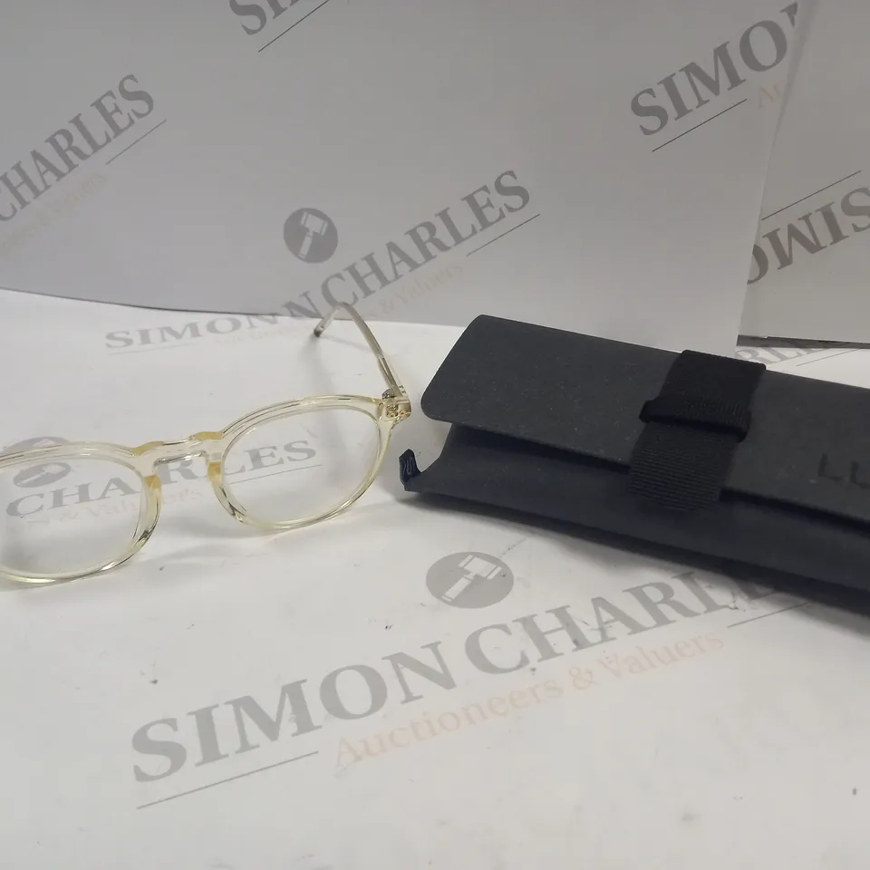LUXE ELWOOD CLEAR FRAMED PRESCRIPTION GLASSES 