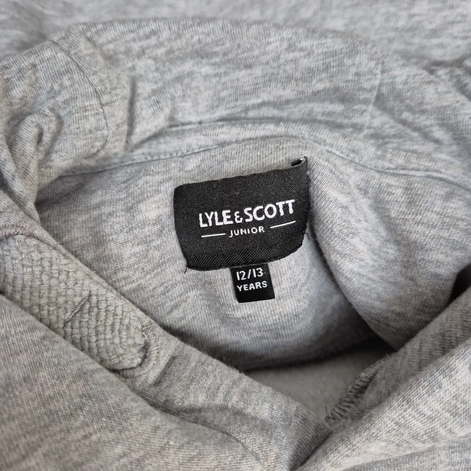 LYLE & SCOTT JUNIOR HOODIE IN GREY - 12/13 YEARS