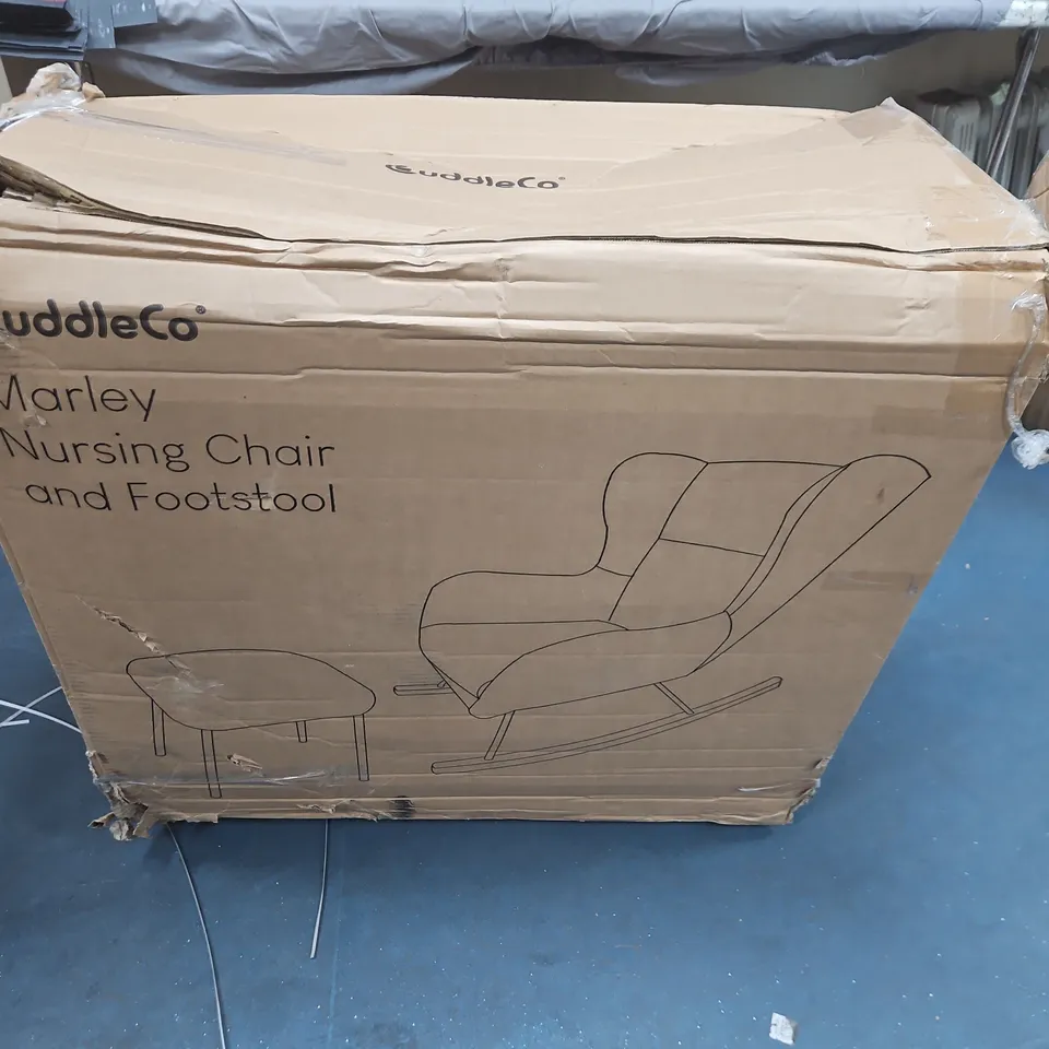 MARLEY NURSING CHAIR AND FOOTSTOOL – BOXED - COLLECTION ONLY