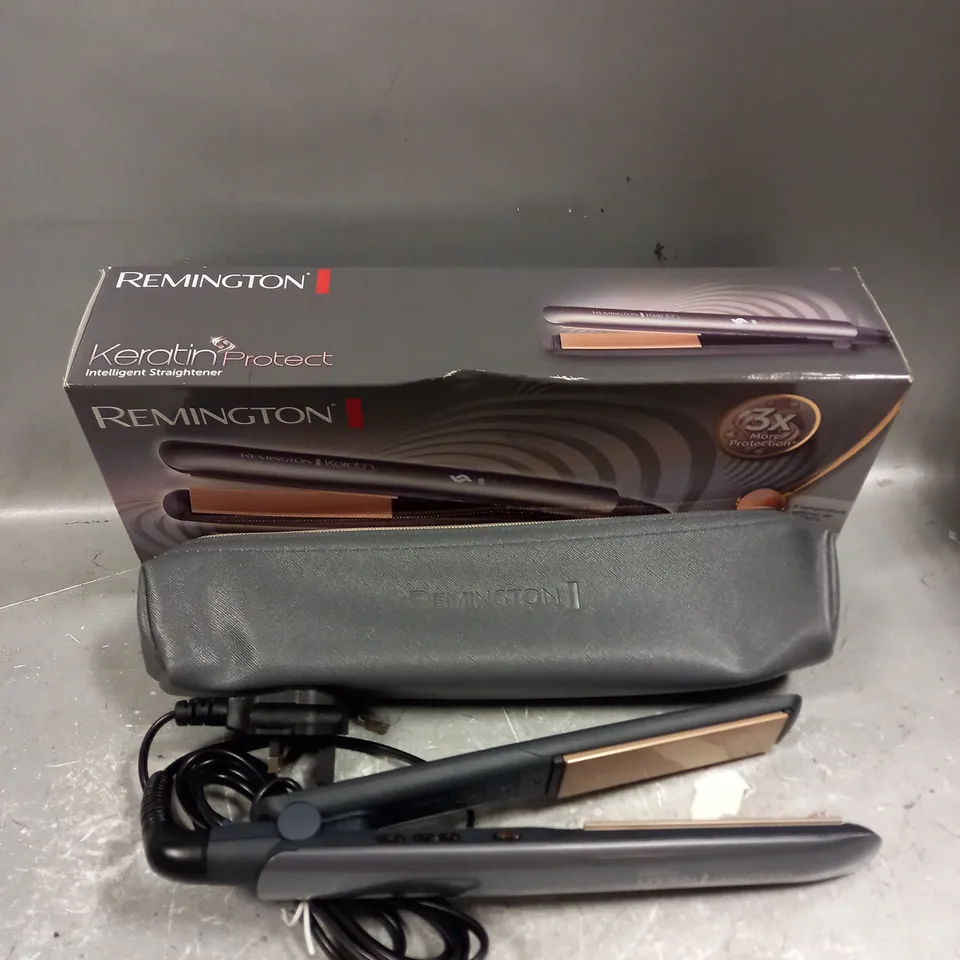 BOXED REMINGTON KERATIN PROTECT INTELLIGENT HAIR STRAIGHTENER