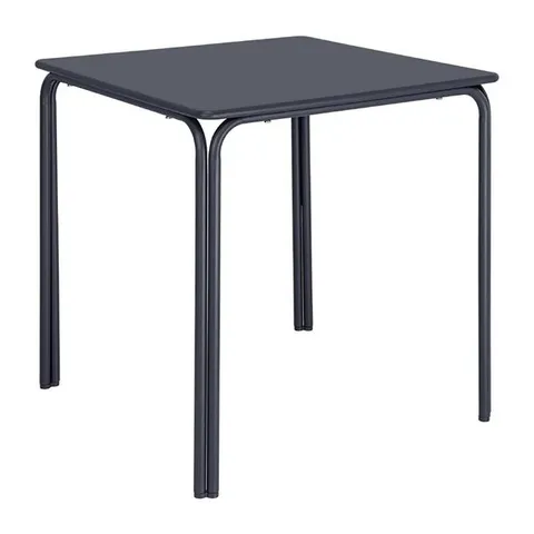 BOXED BOLERO ADELINE STEEL SQUARE TABLE SLATE BLUE 700X700MM
