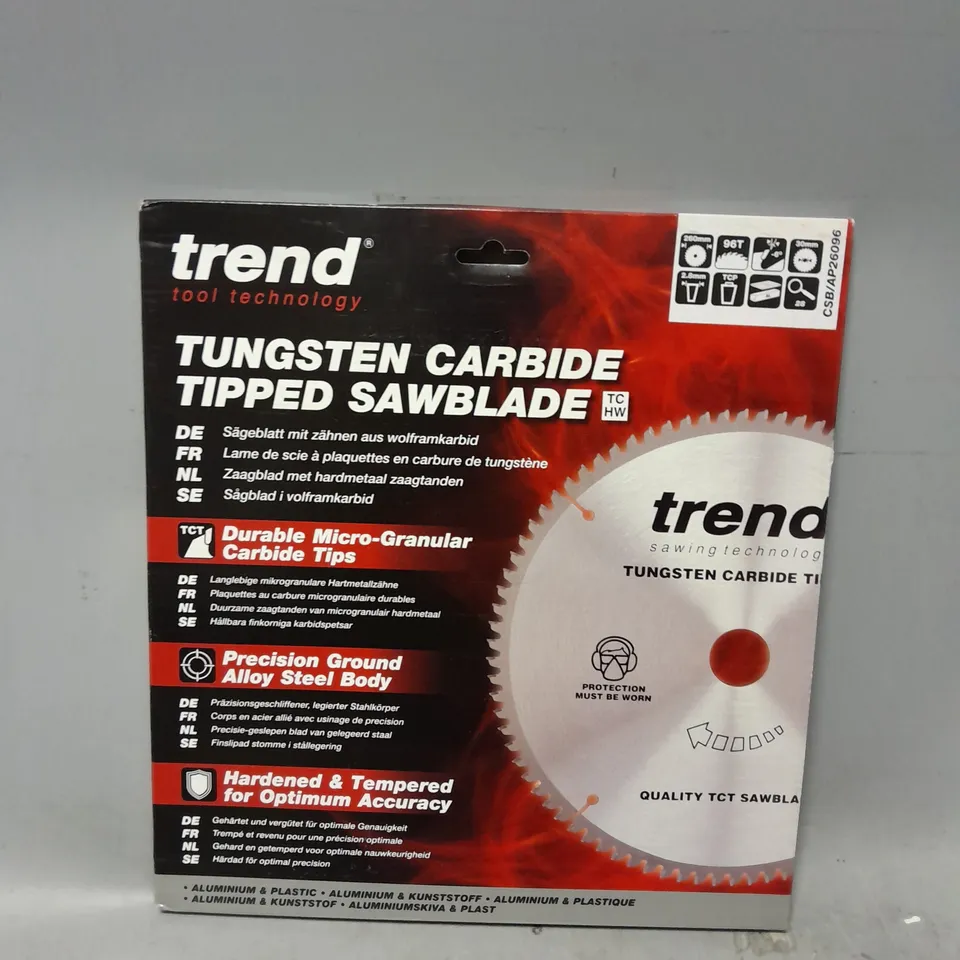 BOXED TREND TUNGSTEN CARBIDE TIPPED SAWBLADE CSB/AP26096