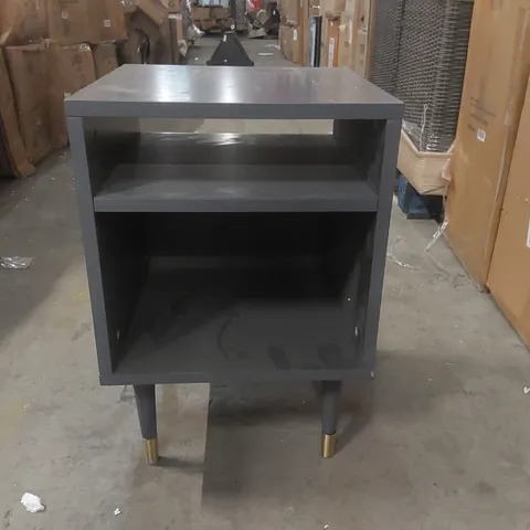DESIGNER GREY BEDSIDE TABLE