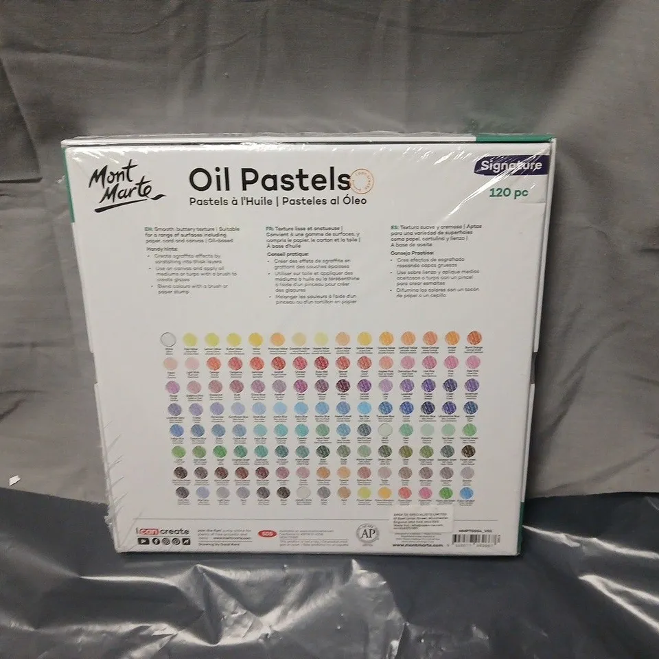 SEALED MONT MARTE SIGNATURE OIL PASTELS – 120 COLOUR SET