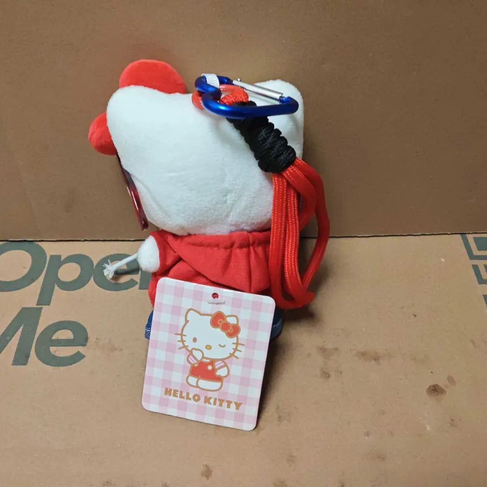 HELLO KITTY COCA COLA THEMED PLUSHIE WITH CARBINER
