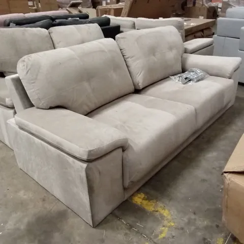 KANSAS 3 SEATER SOFA, CHAMPAGNE CLASSIC VELVET