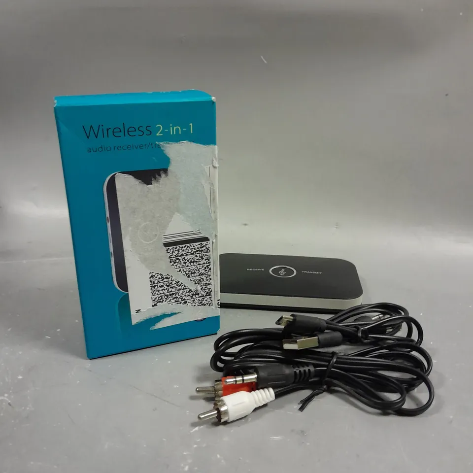 BOXED WIRELESS 2-IN-1 AUDIO RECEIVER/TRANSMITTER 
