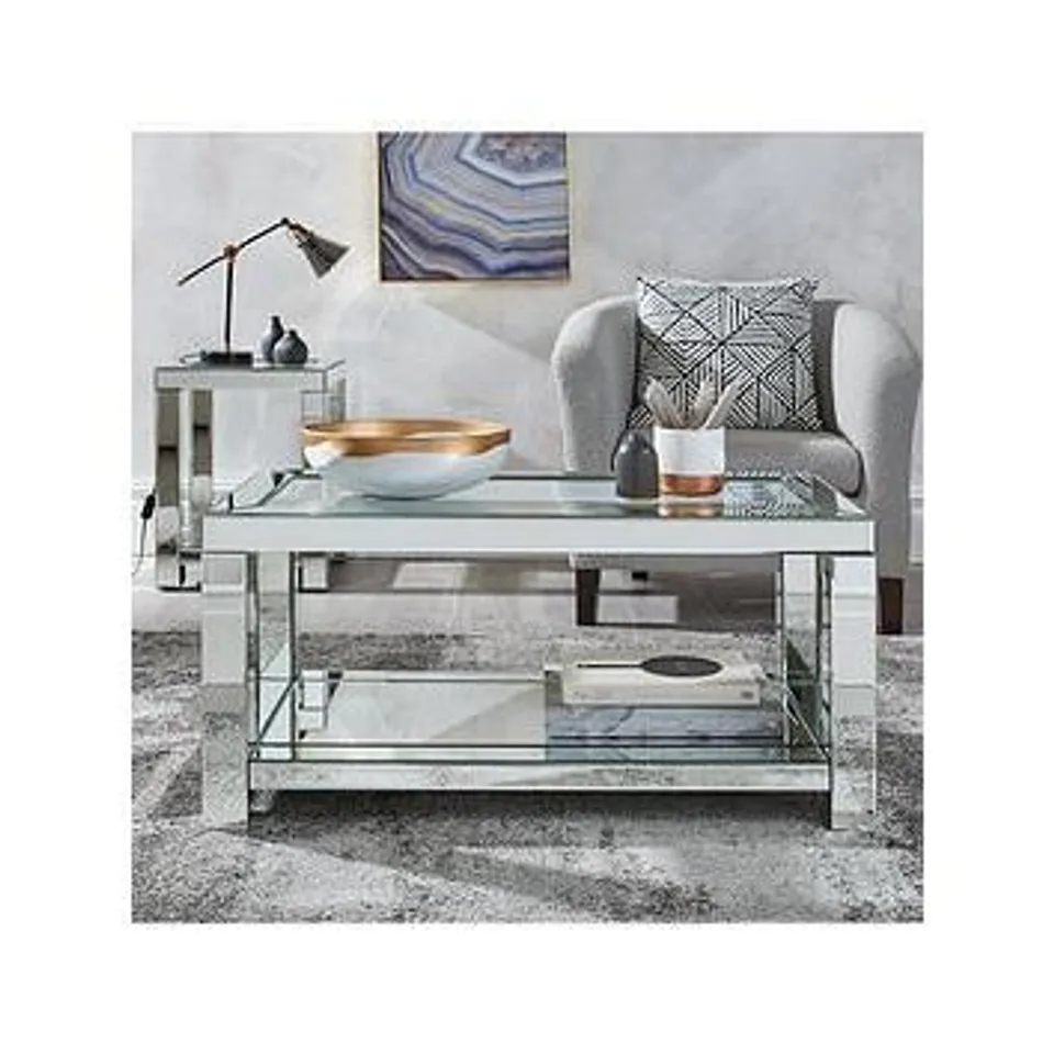 BOXED FREYA COFFEE TABLE - SILVER (1 BOX)