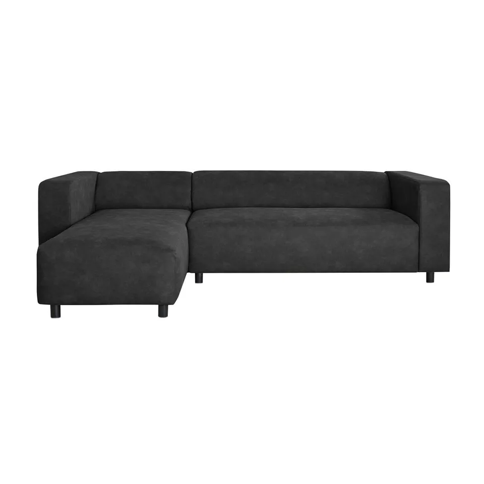 BRAND NEW DESIGNER CLARKSON RH CORNER CHAISE SOFA - BLACK FABRIC