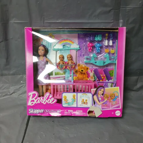 BARBIE SKIPPER BABYSITTER DOLL WITH TWIN NURSERY PLAYSET