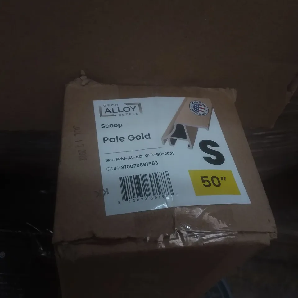 PALLET OF ASSORTED ITEMS INCLUDING SMART TOWER FANS, WASHING BASKET, PALE GOLD BEZELS