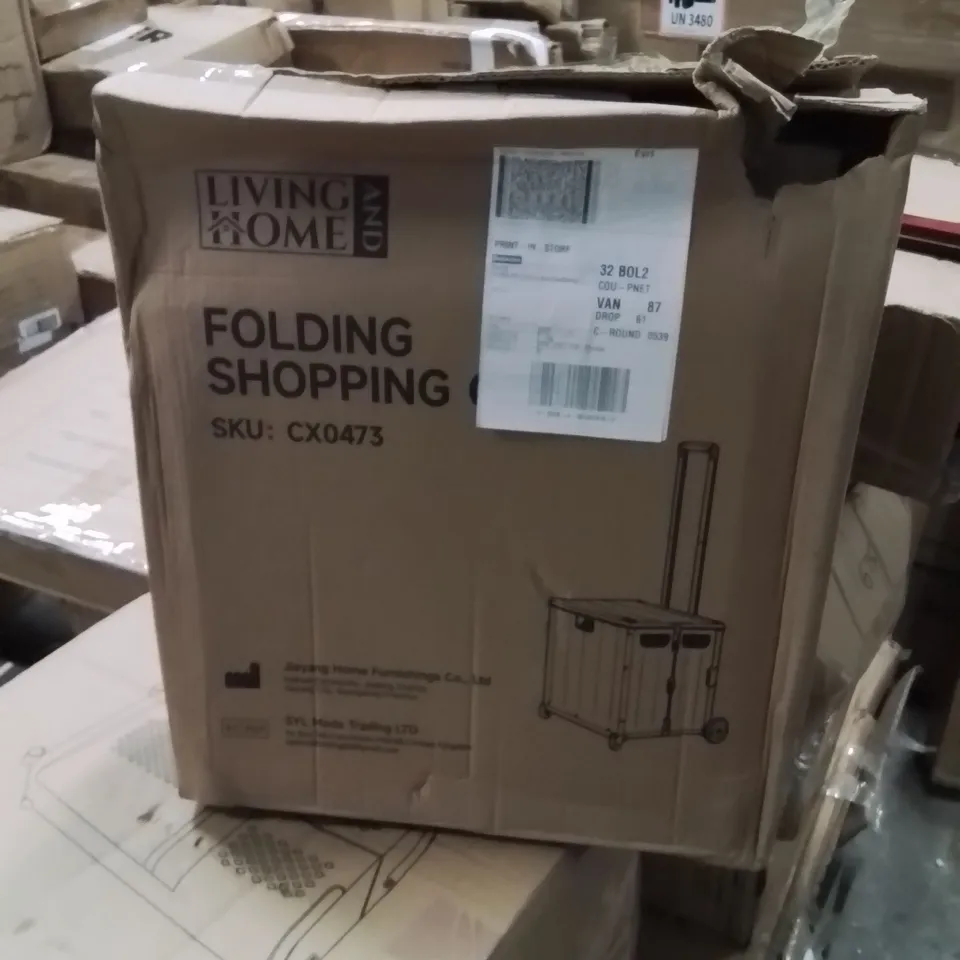 BOXED FOLDING SHOPPING CART