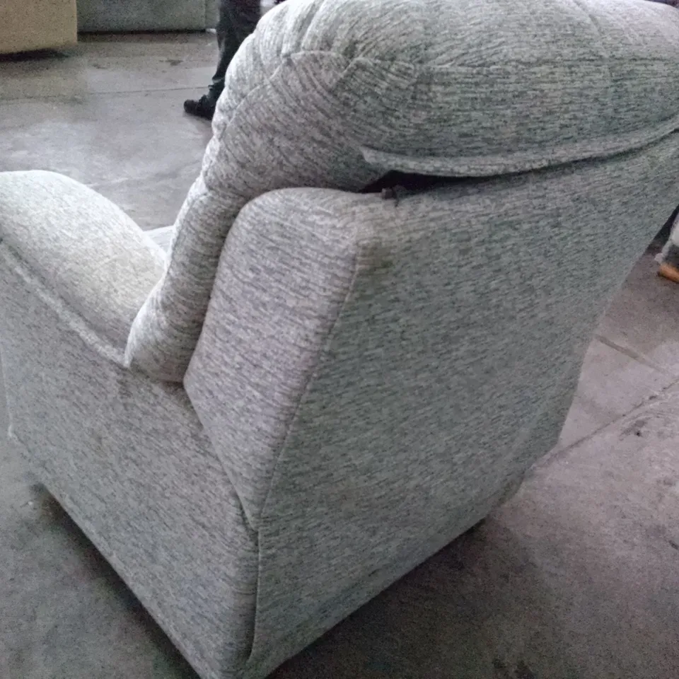 QUALITY DESIGNER G-PLAN MALVERN D DUAL ELEVATE ARMCHAIR - MIRAGE ASH FABRIC