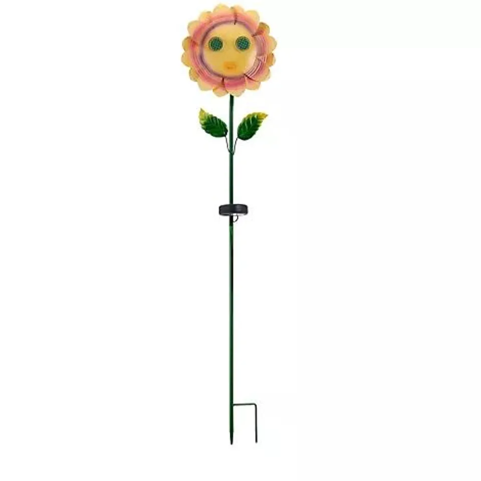 GARDEN REFLECTIONS SOLAR FLOWER WITH LED EYES