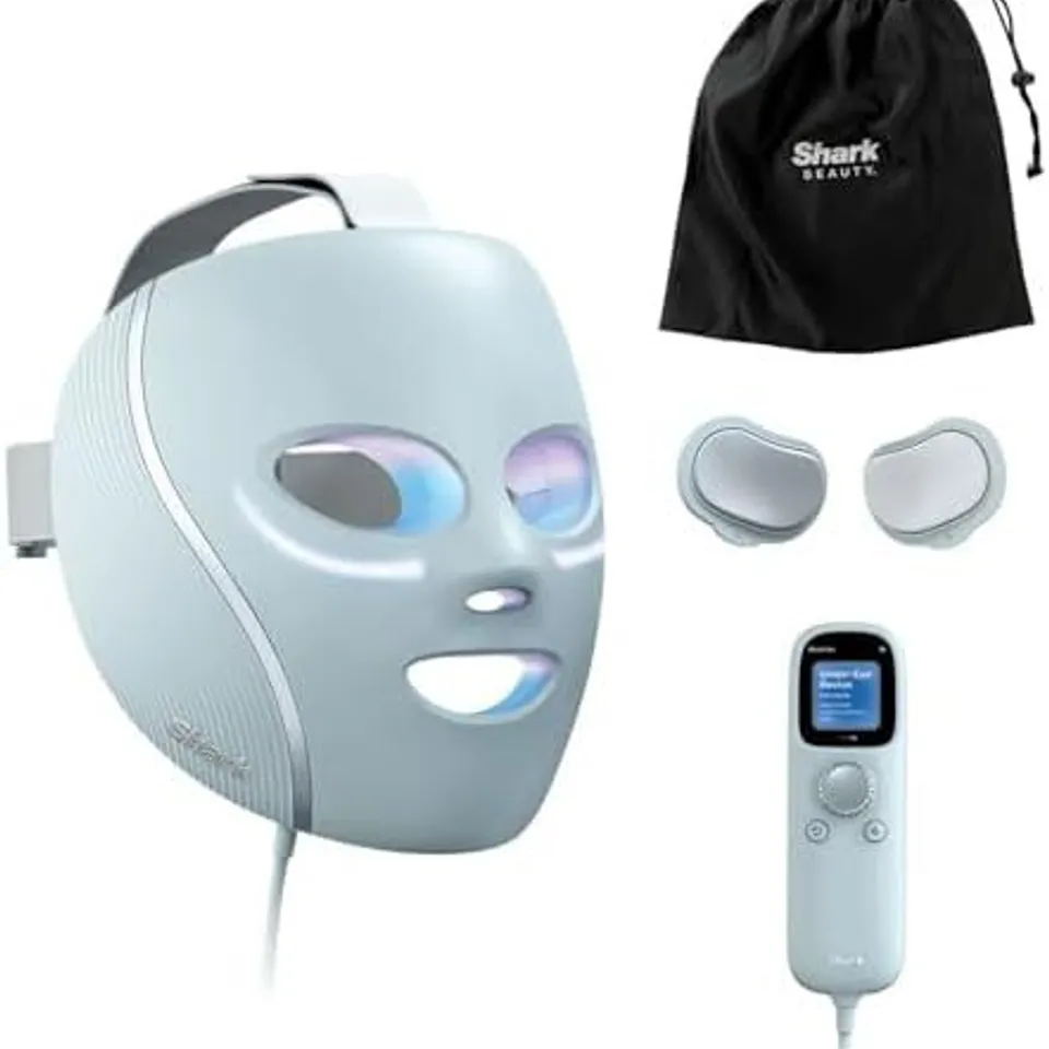 SHARK CRYO GLOW UNDER-EYE COOLING LED ANT-AGING MASK WITH CHARGING STAND