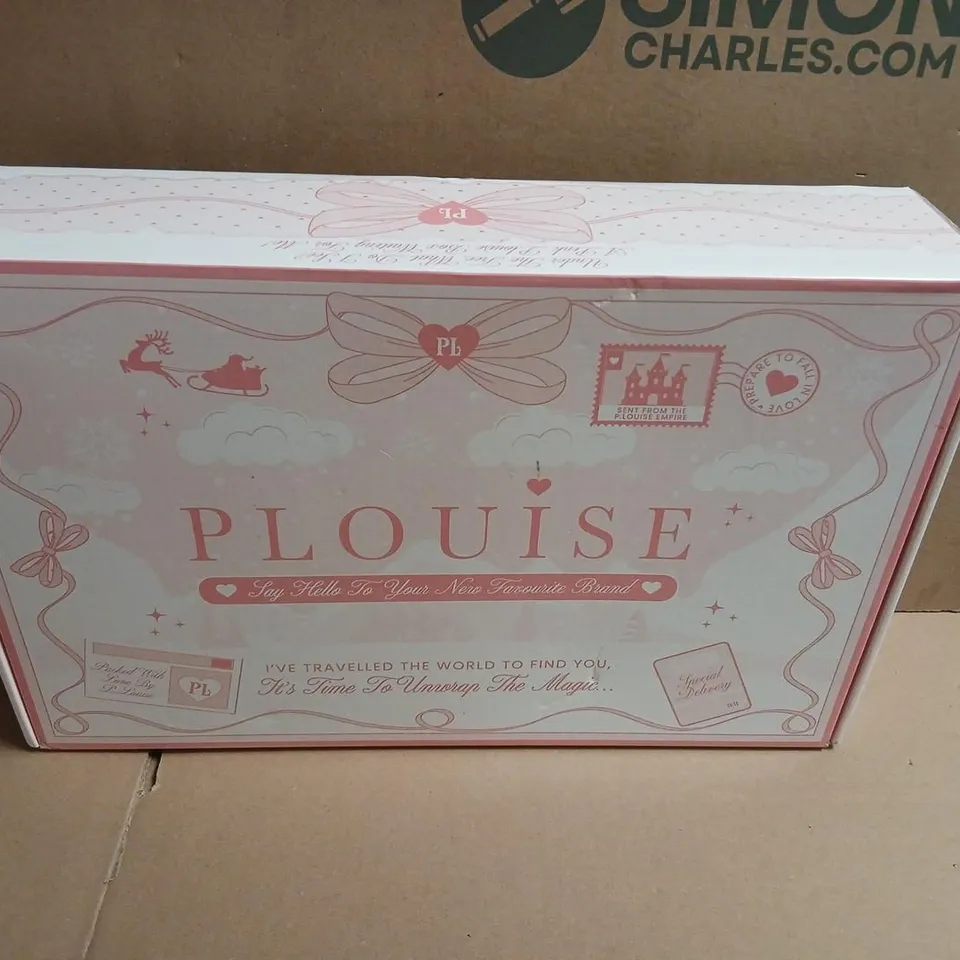 BOXED PLOUISE SAY HELLO TO YOUR NEW FAVOURITE BRAND I'VE TRAVELLED THE WORLD TO FIND YOU, IT'S IME TO UNWRAP THE MAGIC GIFT BOX