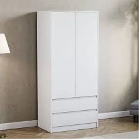 BOXED LASSIC VIDA DESIGNS DENVER 2 DOOR 2 DRAWER WARDROBE (2 BOXES)