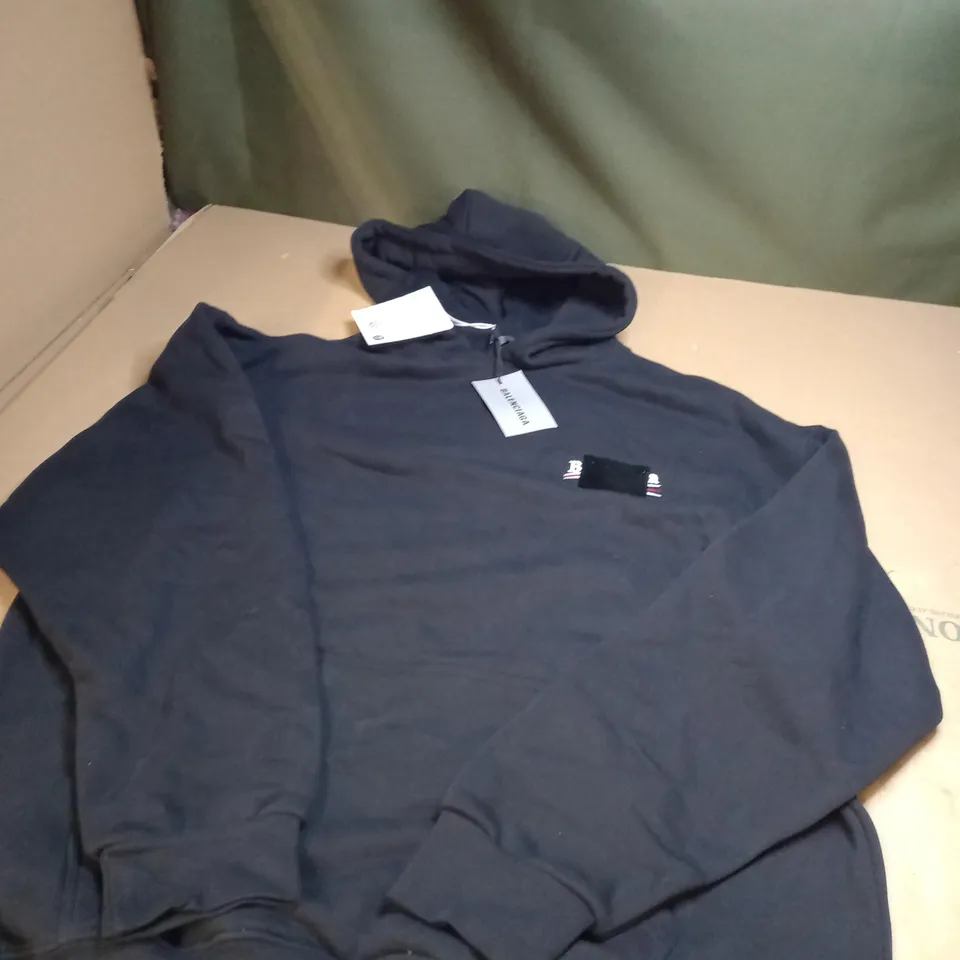 BLACK BALNCIAGA HOODIE 