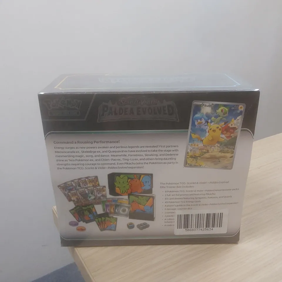 SEALED POKEMON SCARLET & VIOLET PALDEA EVOLVED ELITE TRAINER BOX