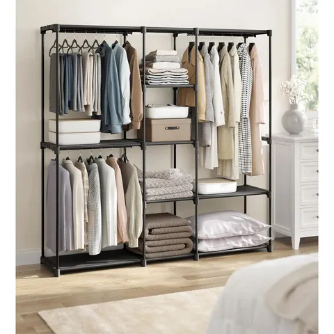 BOXED AGUON 182cm ADJUSTABLE OPEN WARDROBE (1 BOX)