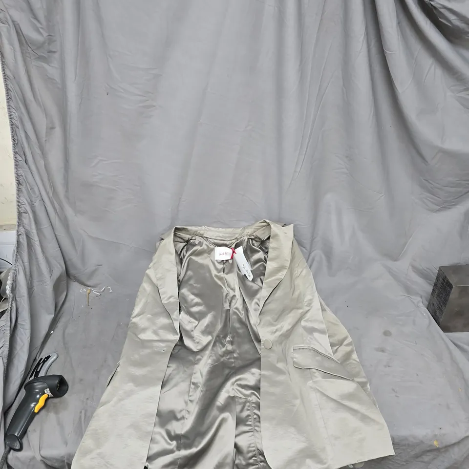 BEN DI LISSI WOMEN'S LIGHT GREY BLAZER JACKET – UK 12 