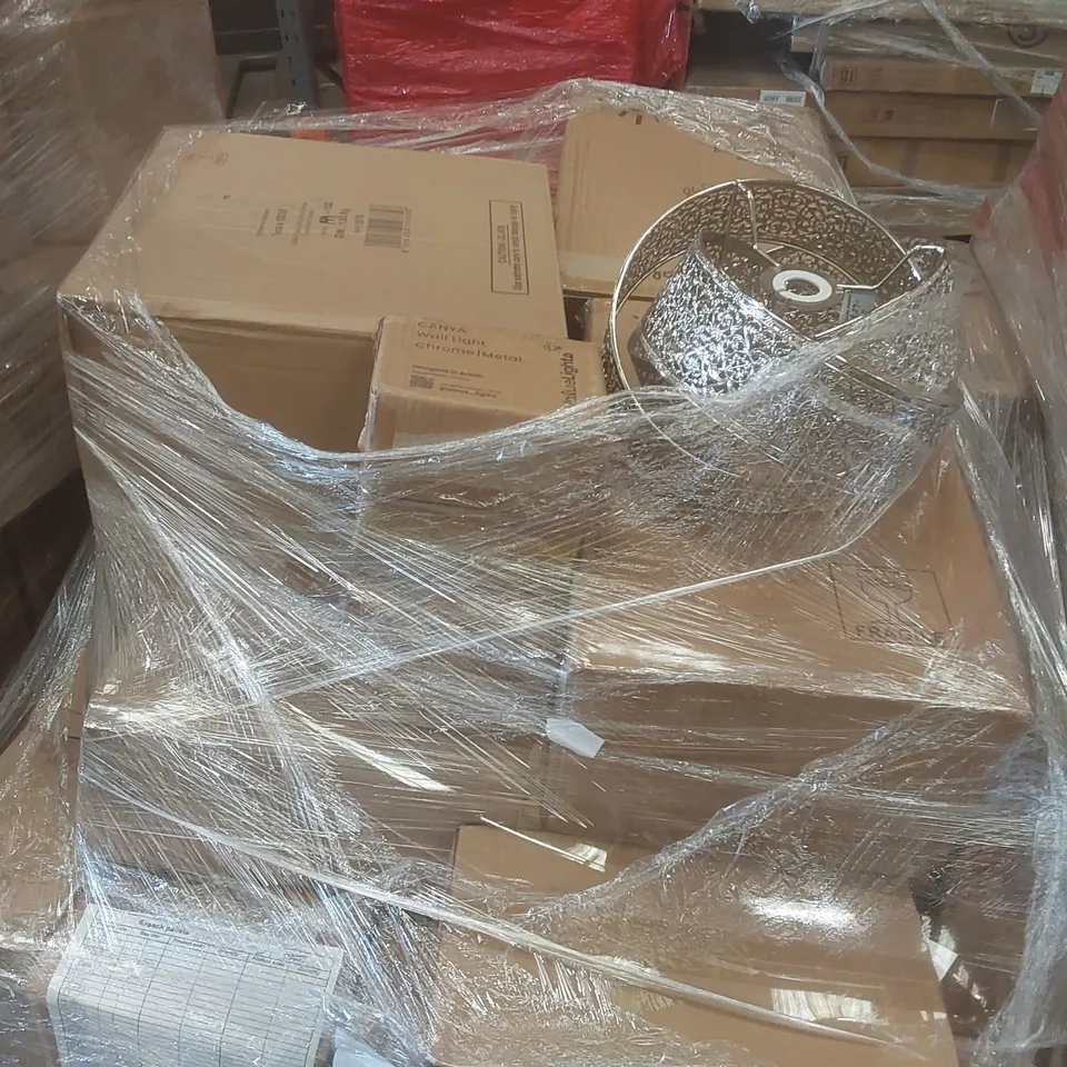 PALLET CONTAINING A VERY LARGE QUANTITY OF ASSORTED DESIGNER LIGHTING PRODUCTS