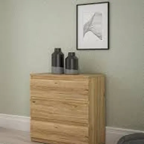 LISSON CHEST OF 3 DRAWERS - NEW OAK - COLLECTION ONLY