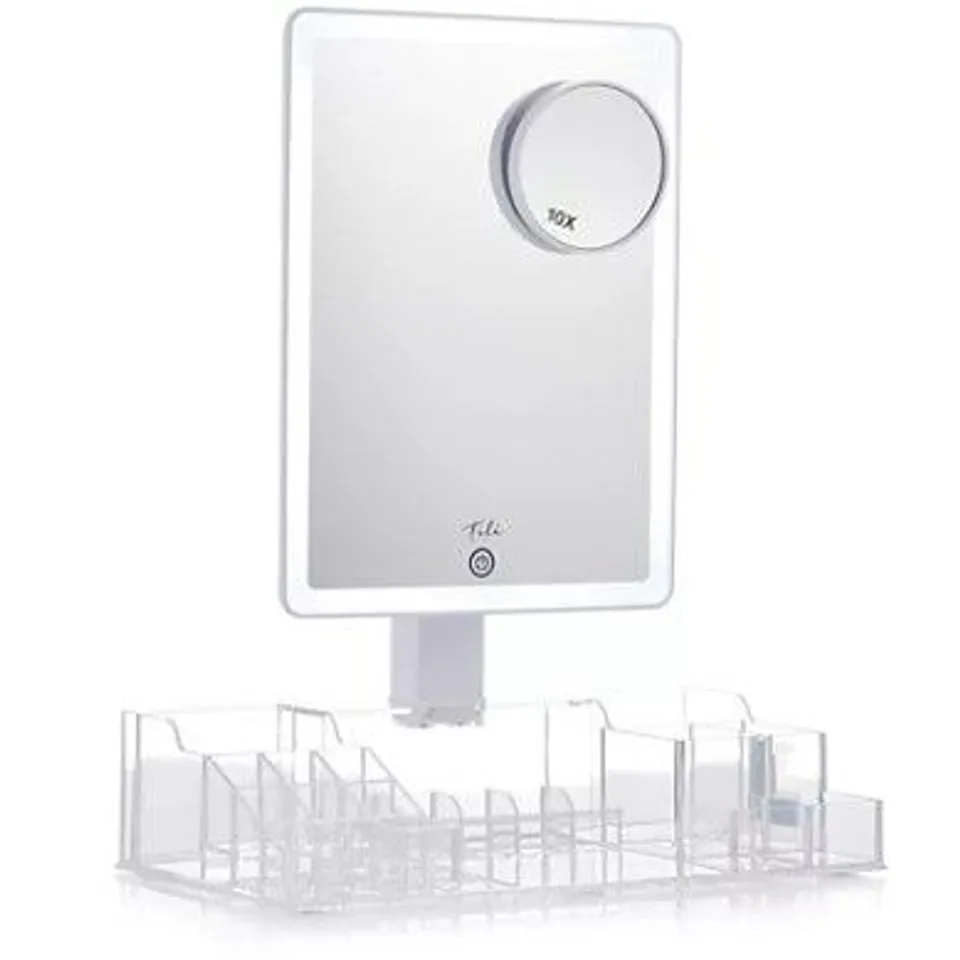 TILI LED MIRROR WITH ACRYLIC STORAGE