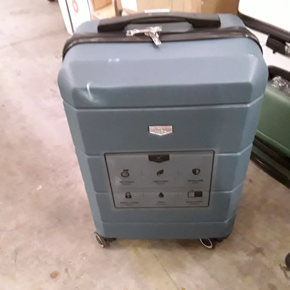 UNBOXED KEPLIN LUGG SMALL SIZE TRAVEL LUGGAGE WITH WHEELS SECURE LOCK SYSTEM GREEN COLOUR